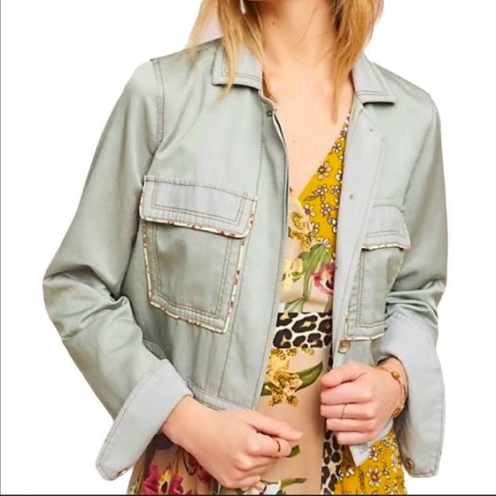 NEW Anthropologie cropped jacket